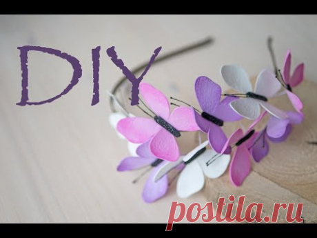 Очень просто делаем бабочки из фоамирана DIY Tsvoric