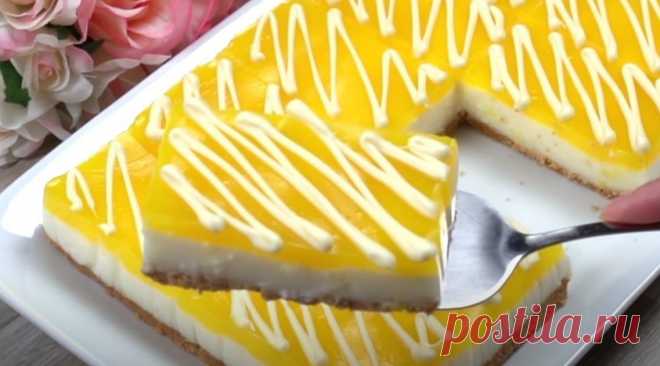 Рецепт лимонного пирога без выпечки - просто и вкусно (пошагово с фото) | Проверенные рецепты... Вкусный лимонный пирог без выпечки - рецепт с фото