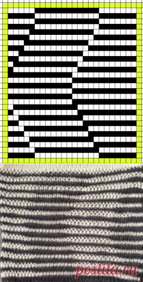 Geometric shapes in drop stitch lace 2, Brother KM – alessandrina.com
