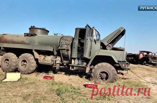 28.07.2014 в Луганске было разбито одно из подразделений украинской армии, усиленное бронетехникой.