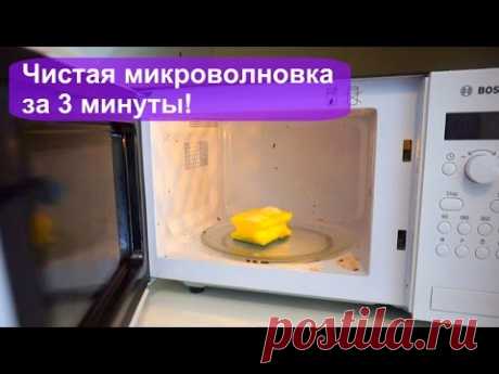 Как ЛЕГКО отмыть микроволновку за 3 минуты? Проект &quot;Золушка&quot;