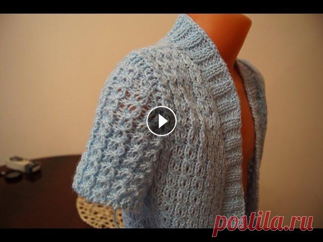 СУПЕР СПОСОБ ИМИТАЦИЯ ВШИВНОГО РУКАВА, УКОРОЧЕННЫМИ РЯДАМИ,

вязаные бодики для новорожденных спицами