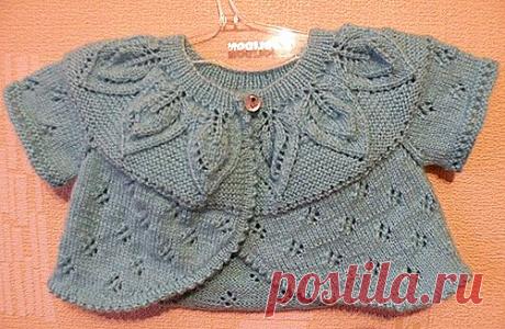 Bolero with leaf pattern | Senpolia handmade