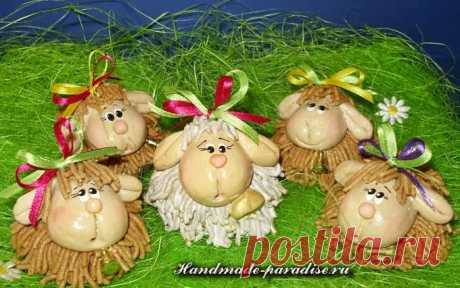 Пасхальный ягненок из соленого теста - Handmade-Paradise