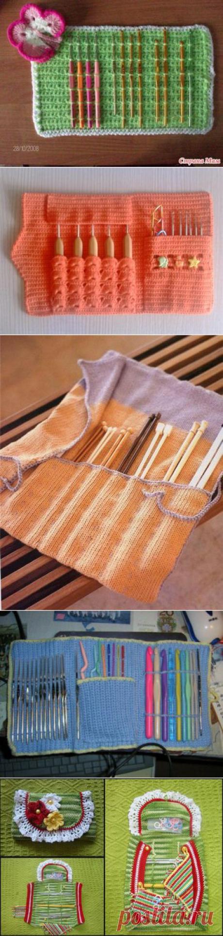 Органайзеры для инструментов вязальщицы. Идеи. / Вязание крючком / Вязаные крючком аксессуары