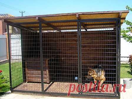 Вольер для собаки: строим жилье для питомца своими руками