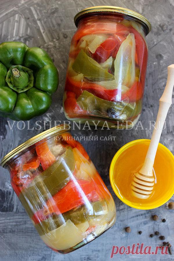 Маринованный перец с медом на зиму | Волшебная Eда.ру