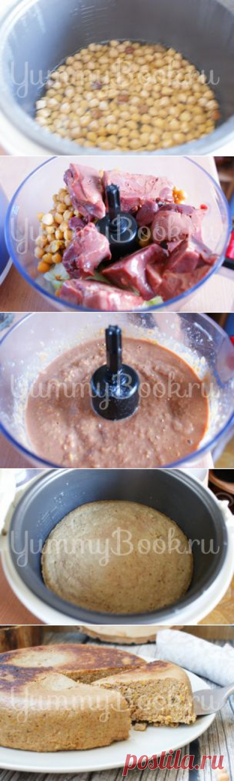 Печеночное суфле с нутом в мультиварке