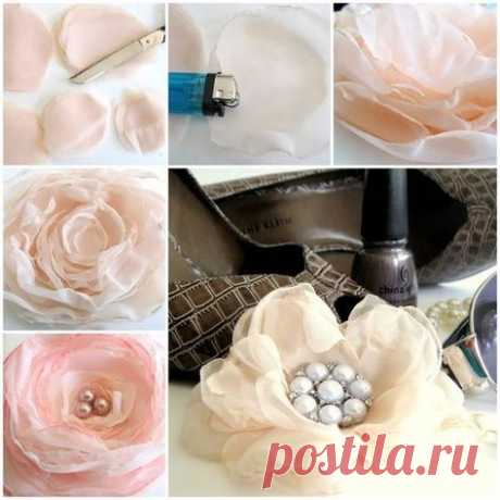 Создание тканевых цветов