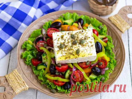 Салат «Греческий» (классический) — пошаговый рецепт с фото и видео