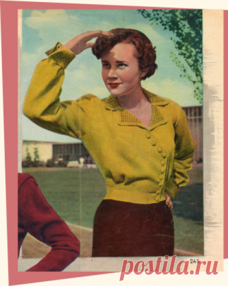 Anleitung Strickjacke von 1951 - Beswingtes Allerlei