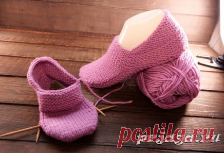 Бесшовные следки с высокой пяткой спицами