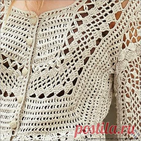 Два ажурных кардигана крючком. Этнический стиль Бохо | Женская одежда крючком. Схемы и описание