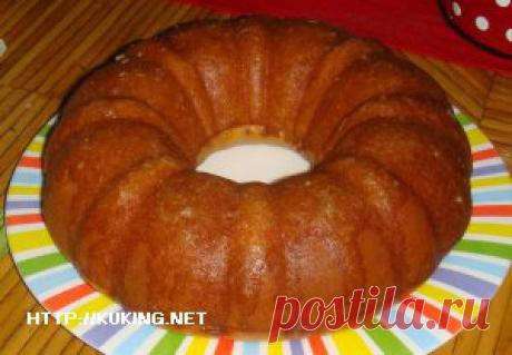 Вкусненький апельсиновый кекс.