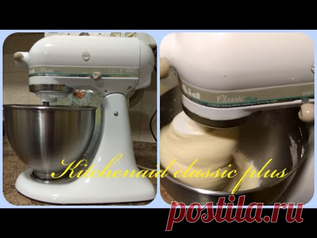 Kitchenaid mixer. Планетарный миксер, замес хлебного теста.
