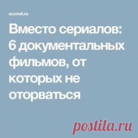 Вместо сериалов: 6 документальных фильмов, от которых не оторваться