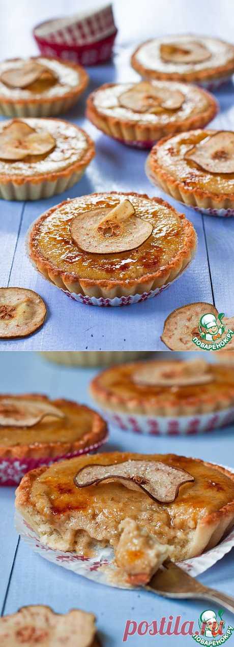Тарты с ванильно-грушевым кремом брюле - кулинарный рецепт