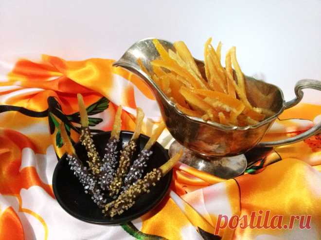 Цукаты из апельсиновых корок в шоколаде!