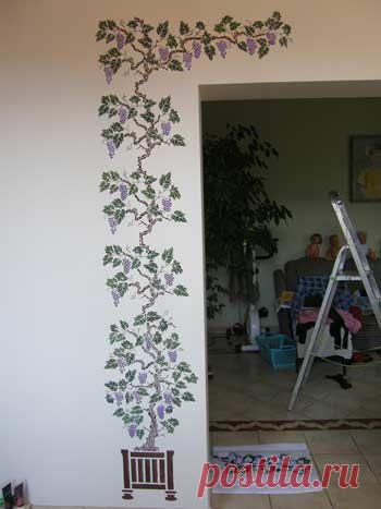 Трафаретное украшение стен — Наши дома
