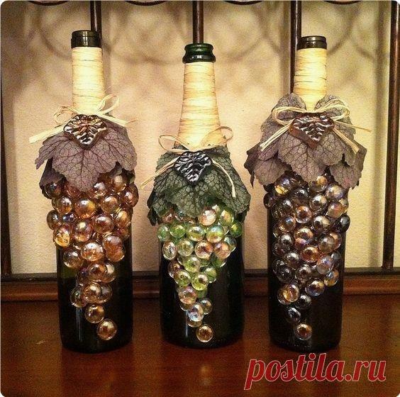 Oфopмлeниe бутылки винa