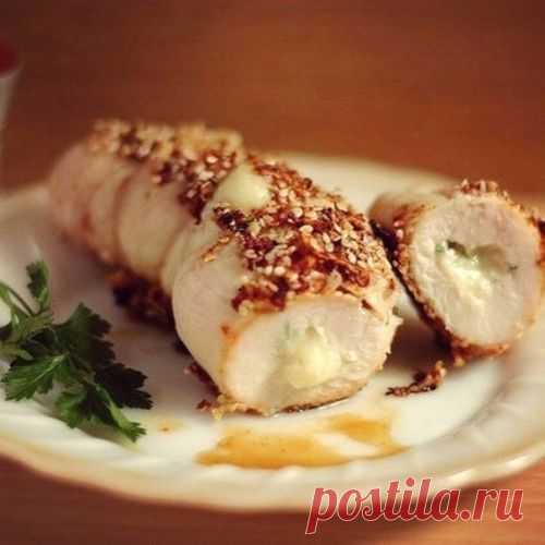 КУРИНЫЙ РУЛЕТ C СУЛУГУНИ!