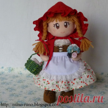 Кукла Красная Шапочка выкройка и МК.