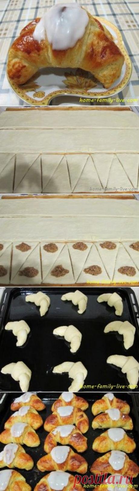 Слойка с марципаном - пошаговый рецепт с фотоКулинарные рецепты