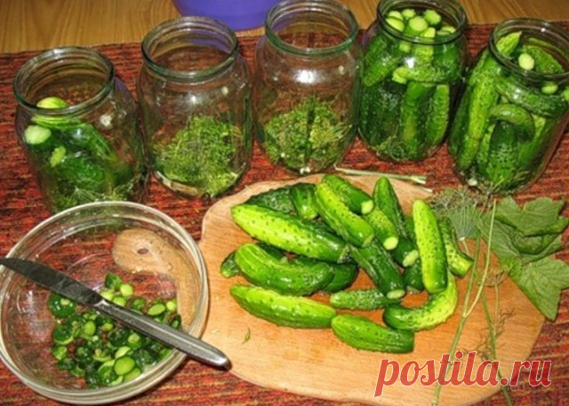 Детские маринованные огурчики.