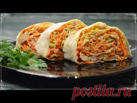 Рулет из лаваша на праздничный стол! Простая и вкусная закуска из лаваша [Семейные рецепты] - YouTube