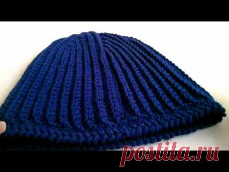 шапка бини крючком