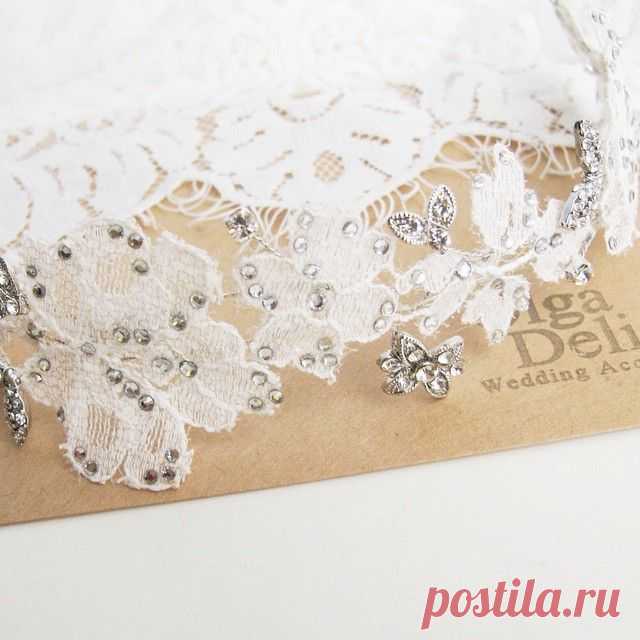 Оочень интересный веночек получился для невесты Ксении))) #olgadelice Не терпится увидеть его в образе)))