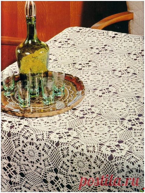 Пледы, покрывала, скатерти — Ажурное чудо