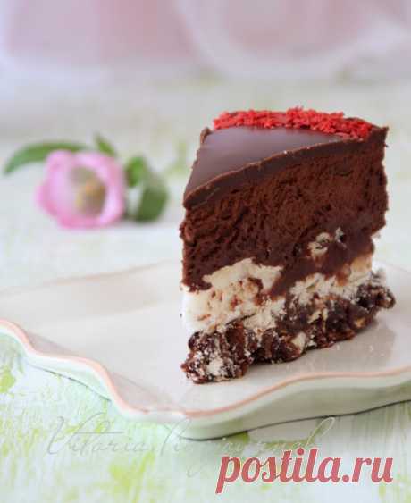 Торт "шоколадный мусс на мацово карамельной основе" - Сладкий мир