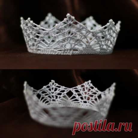 Короны вязаные крючком
