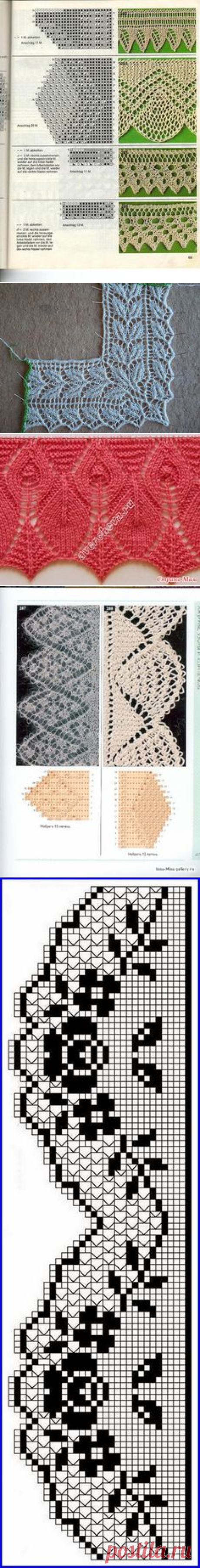 (8) кайма спицы,резинки в Pinterest