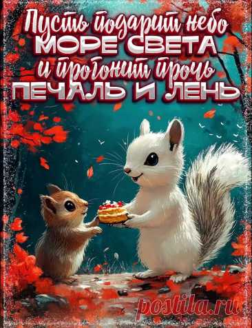 Утренняя картинка с пожеланием