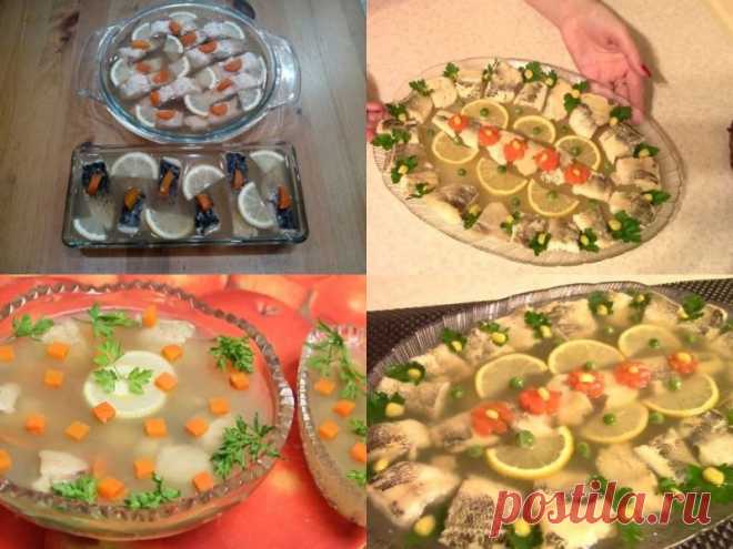 Заливное из рыбы: простые и вкусные рецепты Как приготвоить вкусное и красивое заливное в домашних условиях из любой рыбы, с желатином и без него. Варианты подачи рыбного заливного.