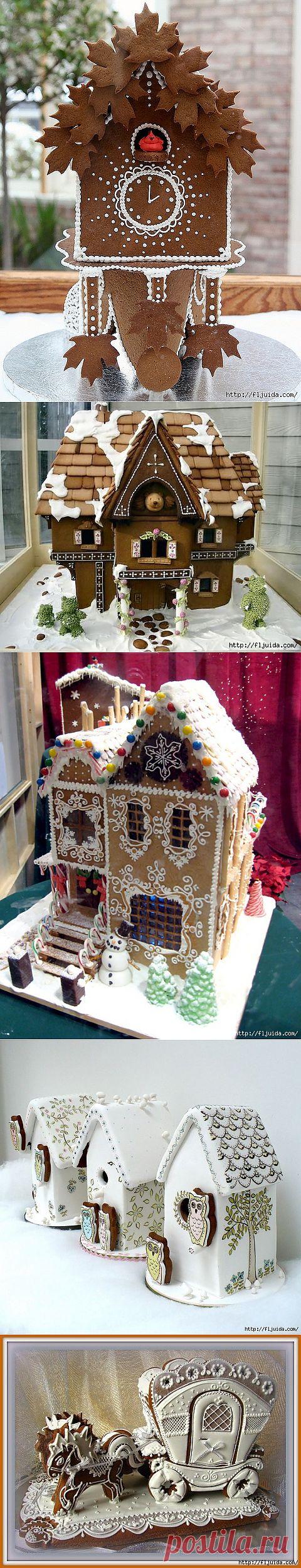 Сказочные новогодние имбирные домики своими руками..