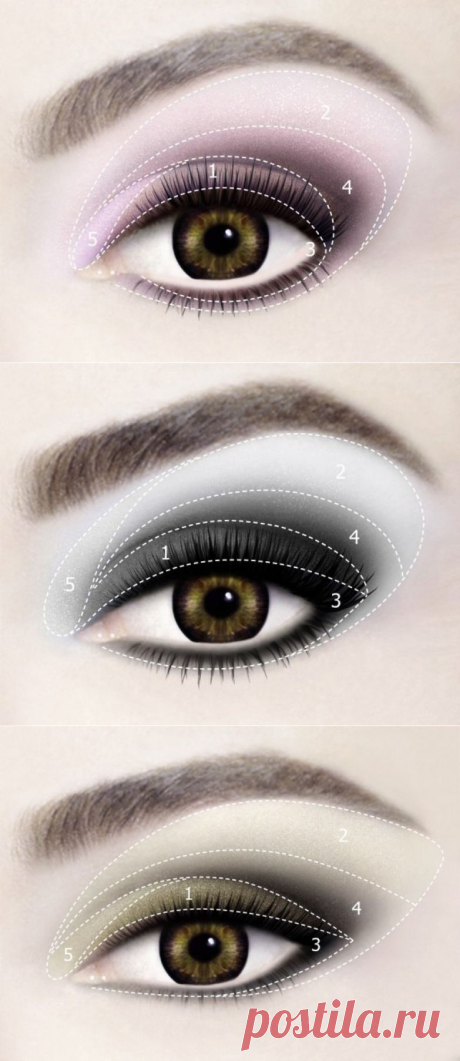 Схемы "Smokey eyes"