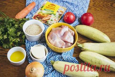 Кабачки фаршированные курицей овощами и киноа - рецепт приготовления с фото от Maggi.ru
