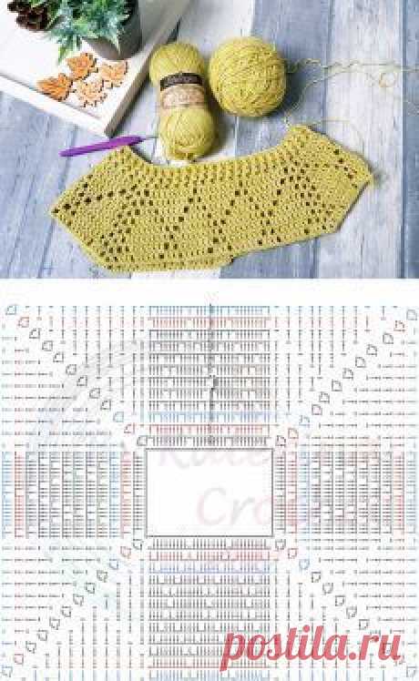 Crochet flower stitch one colour - Salvabrani