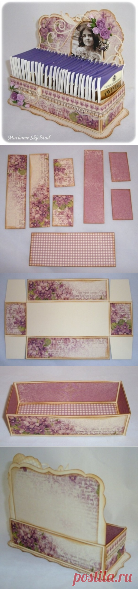 Коробочка для чая своими руками