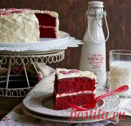 Торт &quot;Красный бархат&quot; (без красителей) всего за 60 минут!