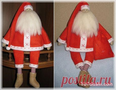 Дед Мороз Тильда » Планета рукоделия