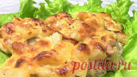 Рецепт мяса по-французски с ананасами и курятиной