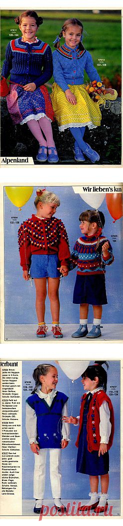 Burda special E679 1983 Trachen strickmode fur kinder.