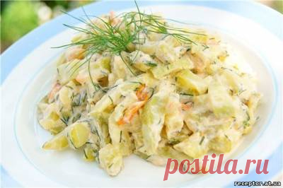 Кабачки в сметане - Холодные закуски - Закуски - Лучшие рецепты - Кулинарный рай