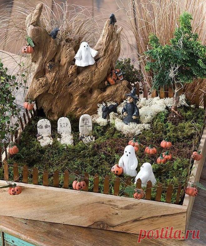 Диорамные интерьерные композиции на Хэллоуин - Planetalsad