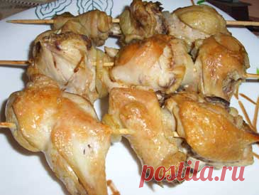 Шашлык из курицы. Рецепт. Фото