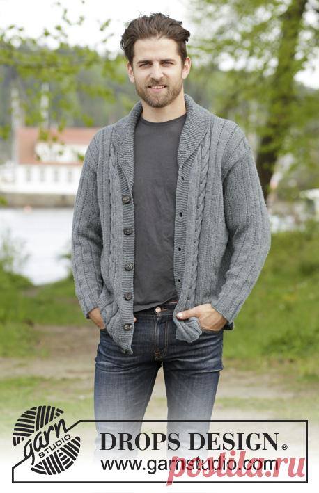 Мужской кардиган Jackson - блог экспертов интернет-магазина пряжи 5motkov.ru